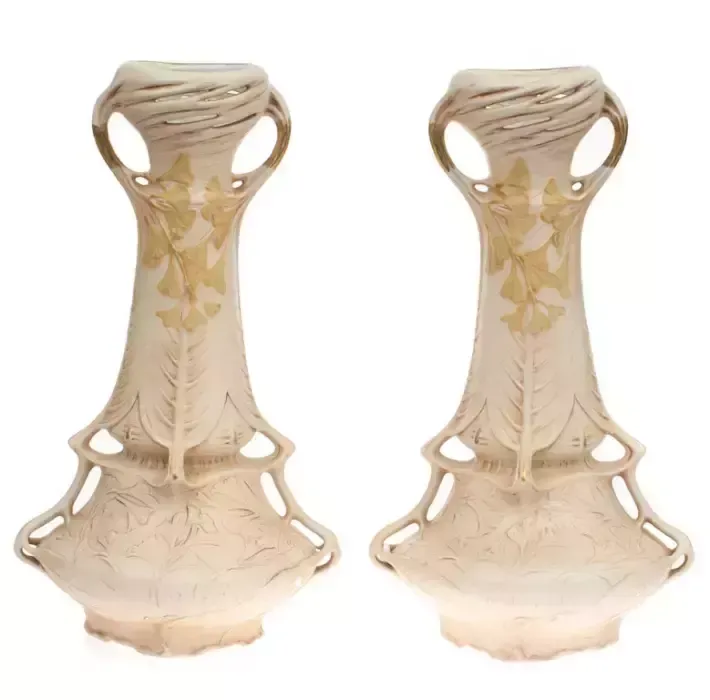 Set Of Art Nouveau Style Vases (3 Pcs.) photo for sale