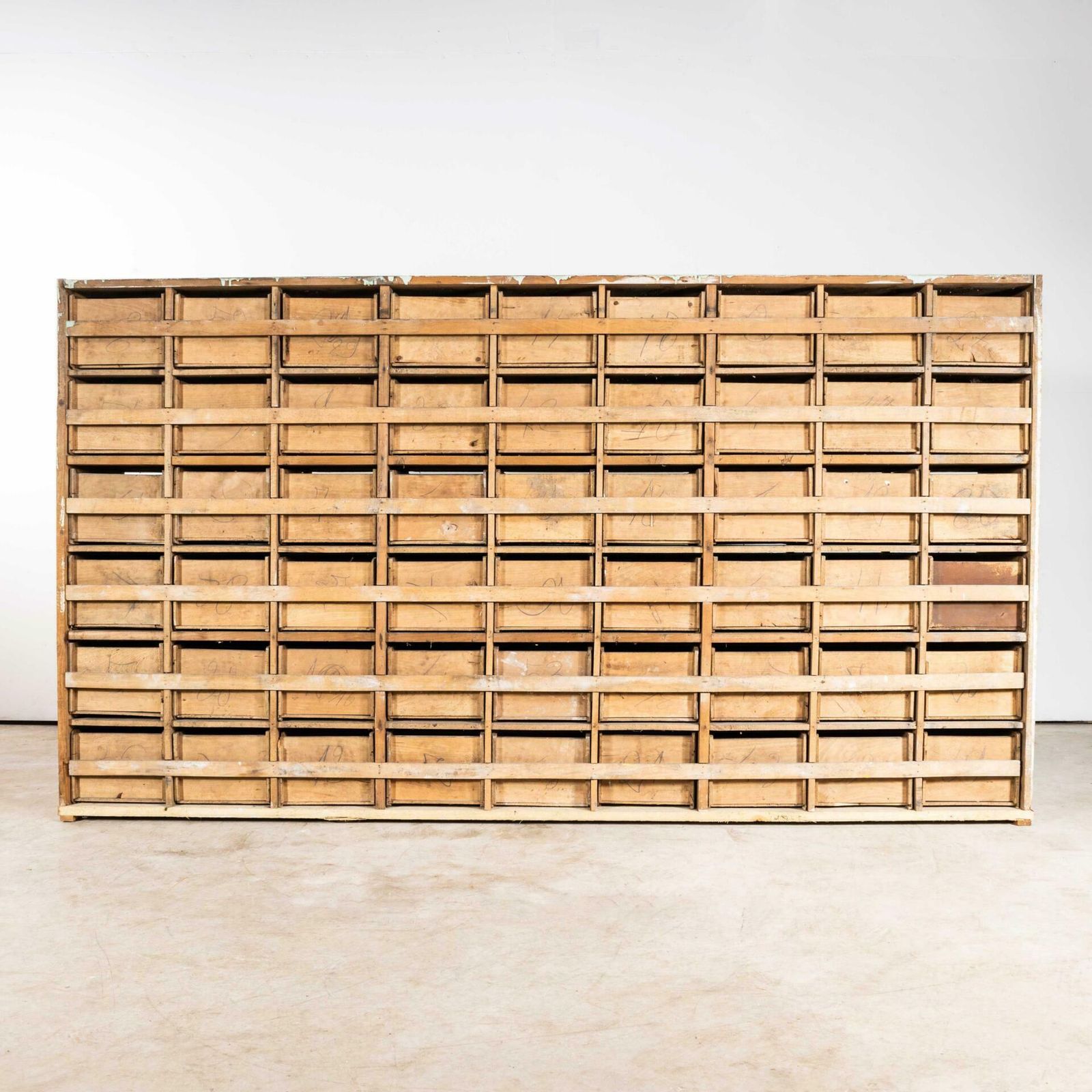 1950’s Very Large French Workshop Drawers – Fifty Four Drawers photo Furniture