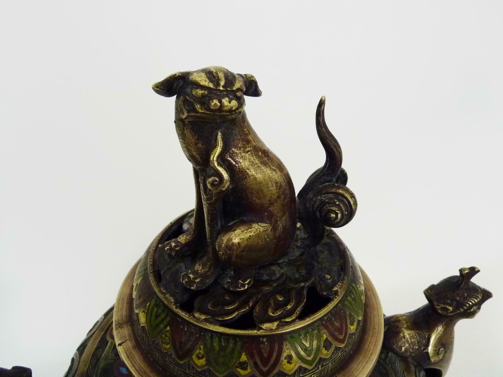 Important Incense Burner, Bronze And Cloisonné, Late 19th Century photo Home Decor