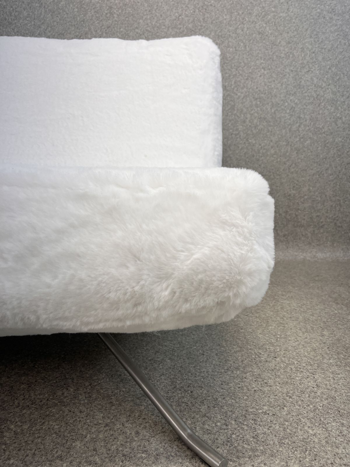 Fluffy Yeti Ligne Roset ‘Pop’ Easy Lounge Chair  With Footstool By Christian Werner photo vintage