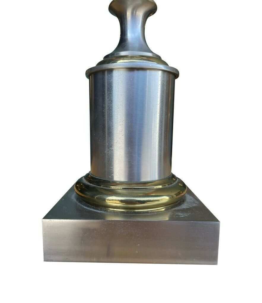 photo buy An Orignal 1960s Maison Charles "Lotus" Lamp With Spun Metal Shade