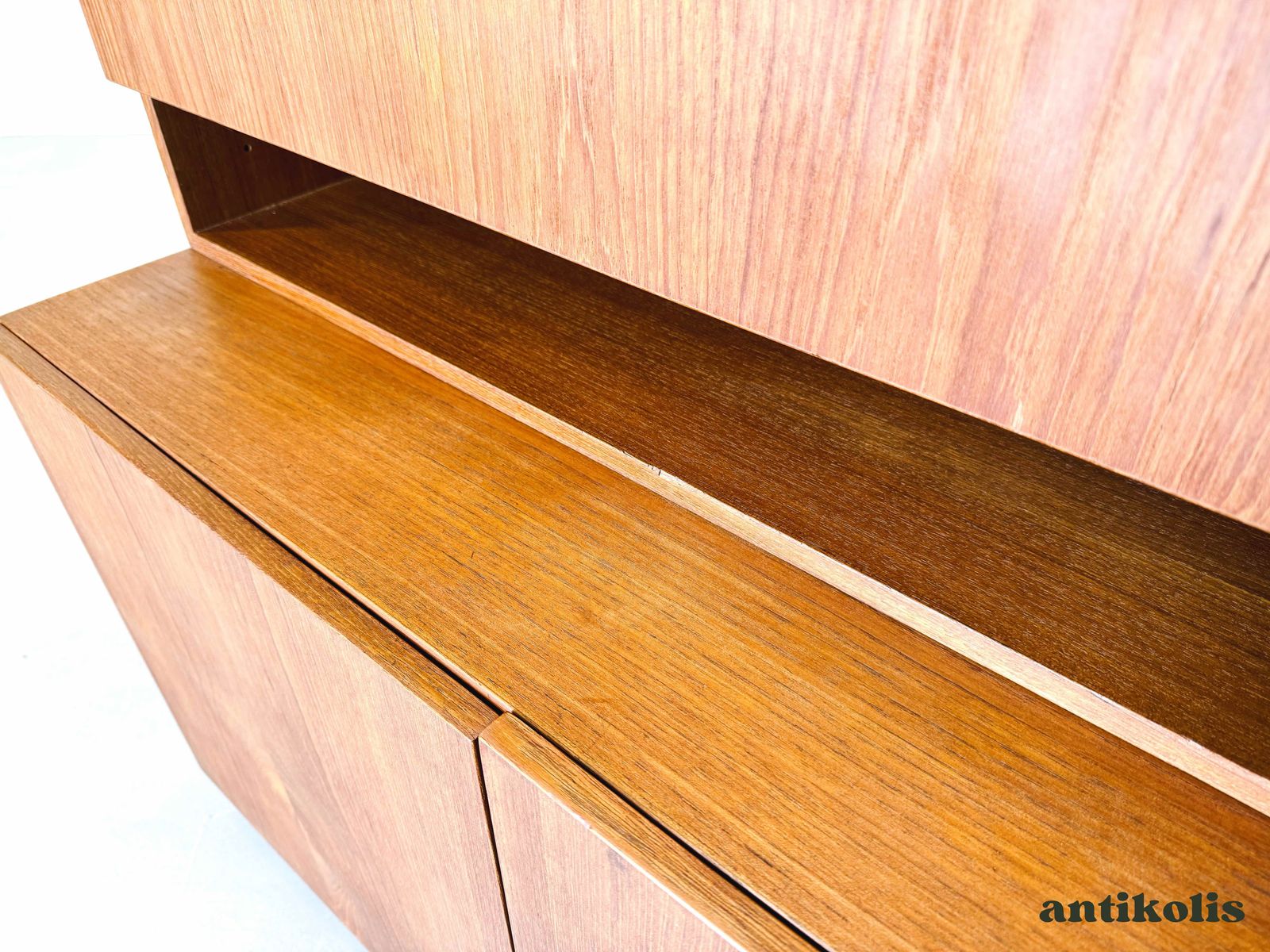 photo for sale Mid Century Secretary Bookcase Bramin Sven Ellekär Teak Shelf Cabinet