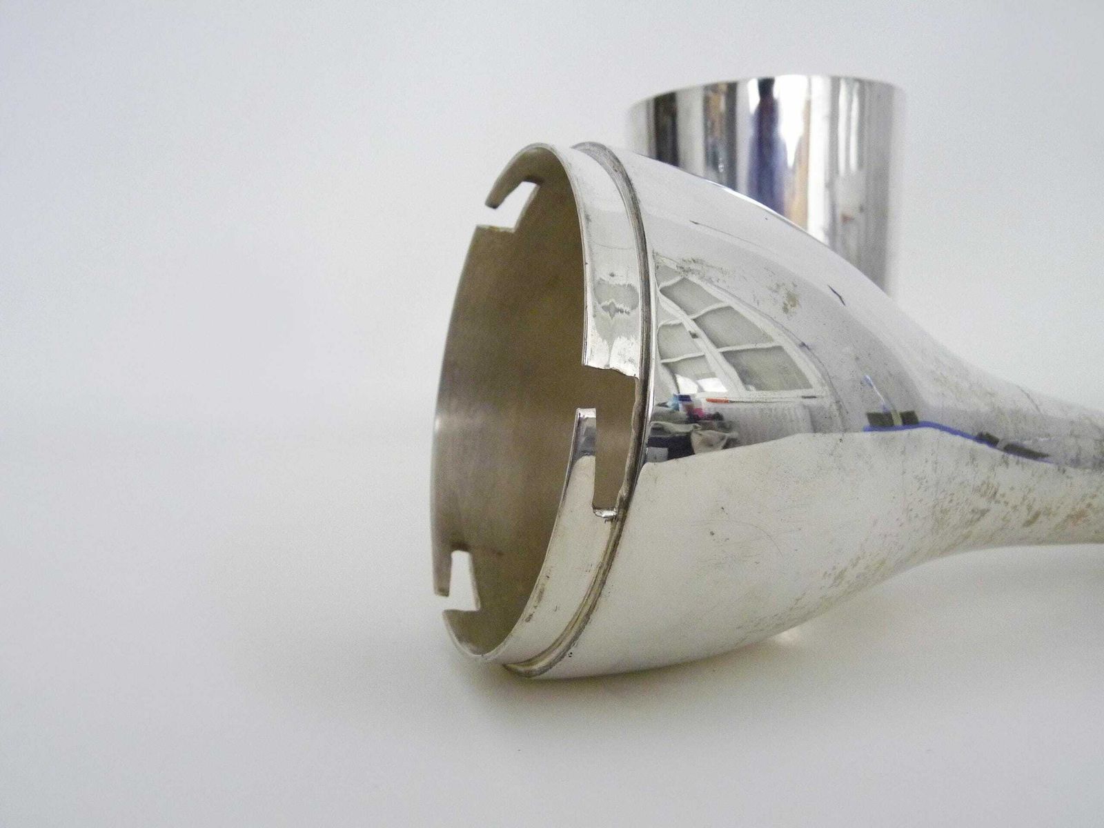 Rare Silver Metal And Brass Shaker In The Shape Of A Champagne Bottle photo 437.0