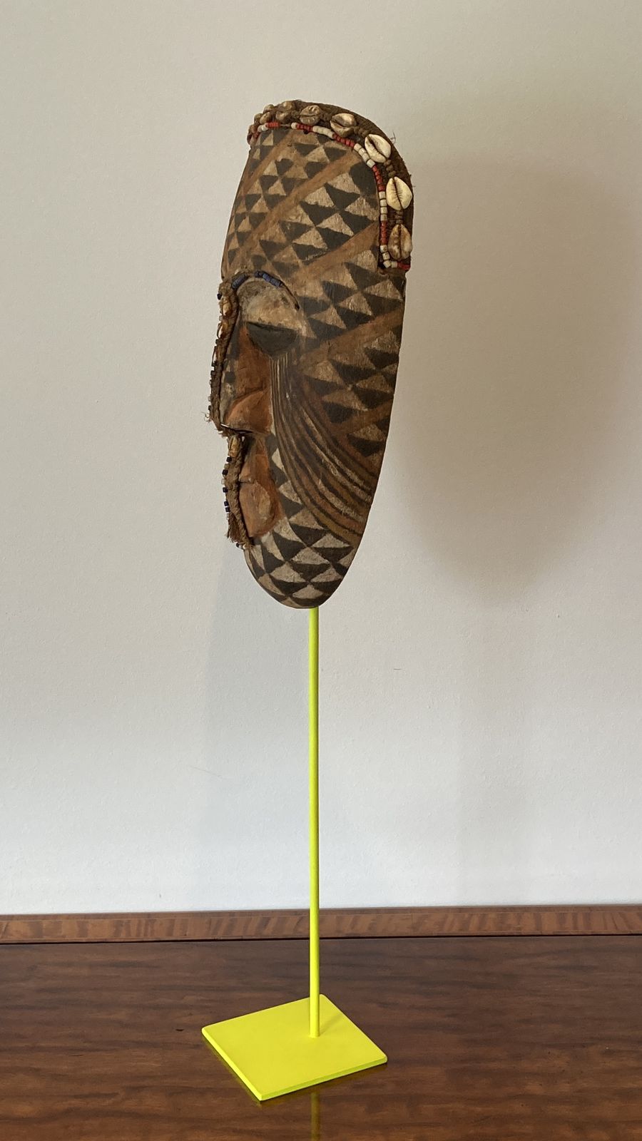 African Tribal Kuba Dance Mask, Congo, Circa 19th Century photo furniture