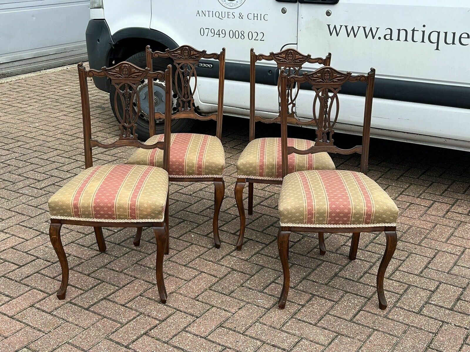 Edwardian Set Of Dining Chairs. photo furniture