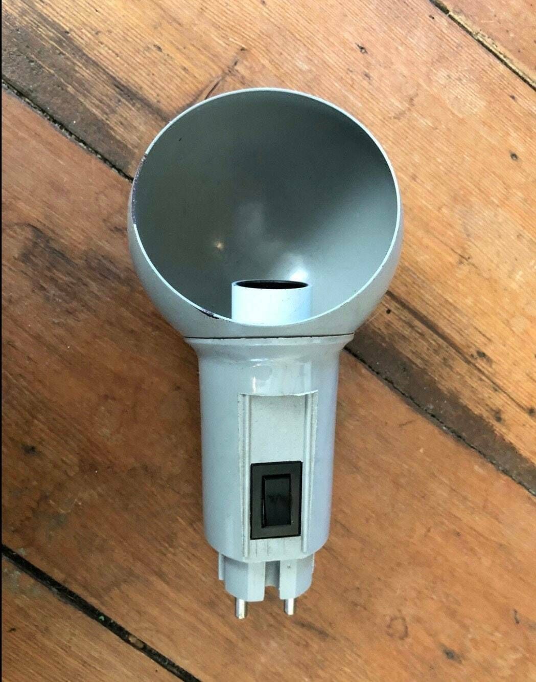 Dutch Vintage Postmodern 1980s Minimalist Spotlight Wall Lamp For Outlet In Grey Metal And Plastic   Design By Happylight photo buy