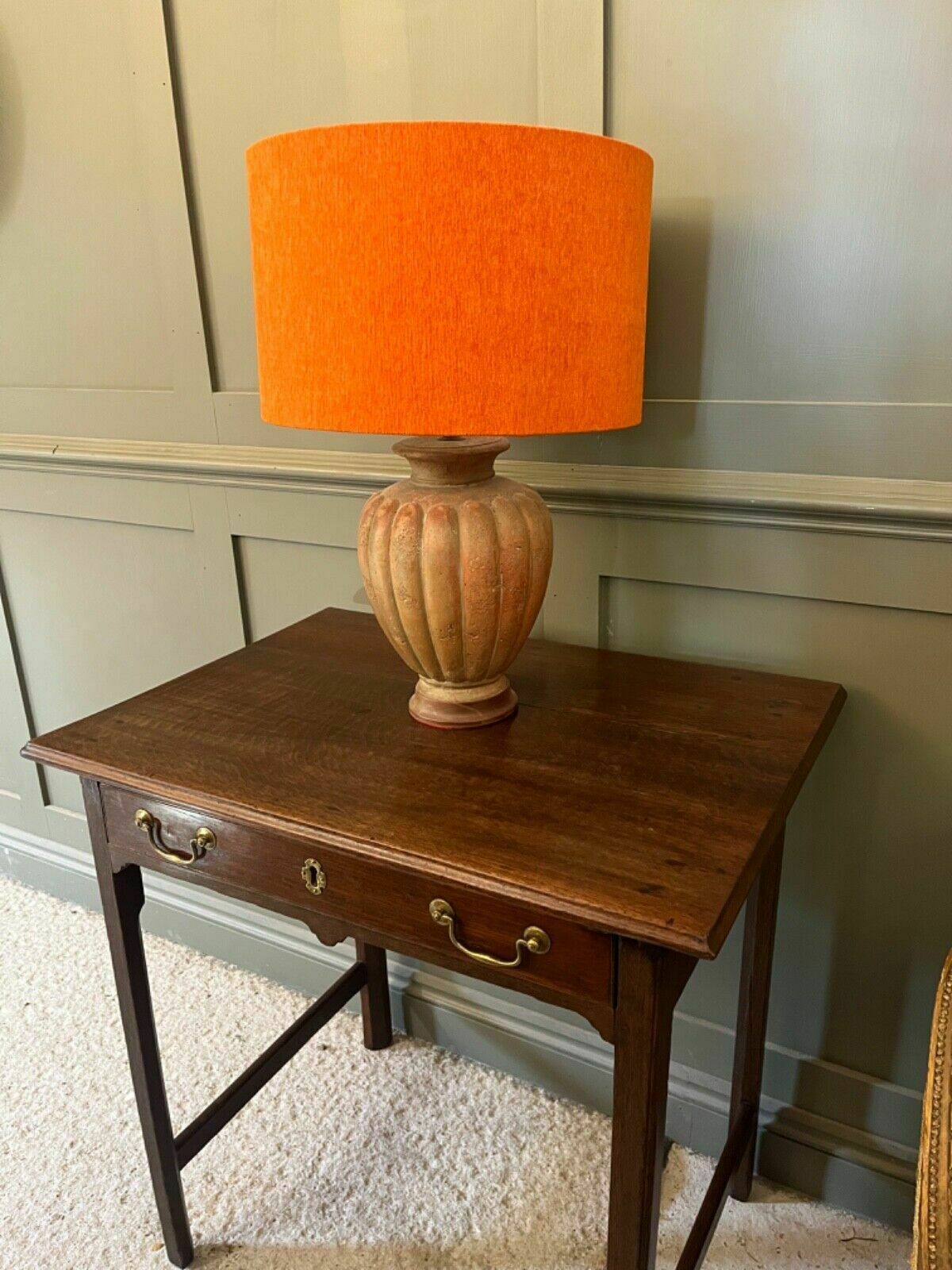 Table Lamp Vintage Art Studio Pottery Circa 1960’s Unique Piece Re Wired