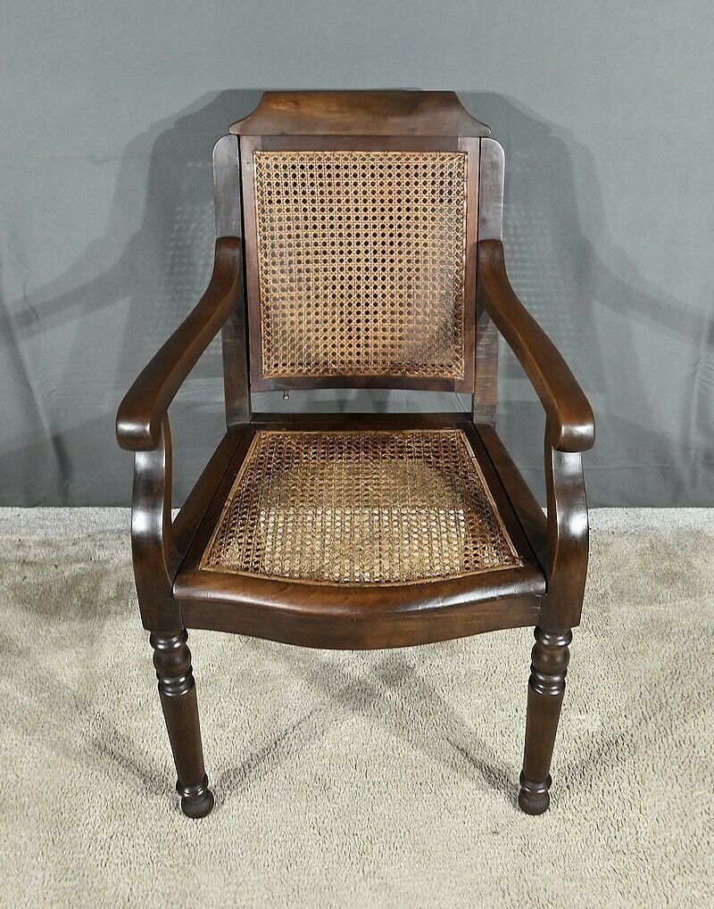 Solid Beech Barber Chair, Louis Philippe Style – Early 20th Century photo Furniture