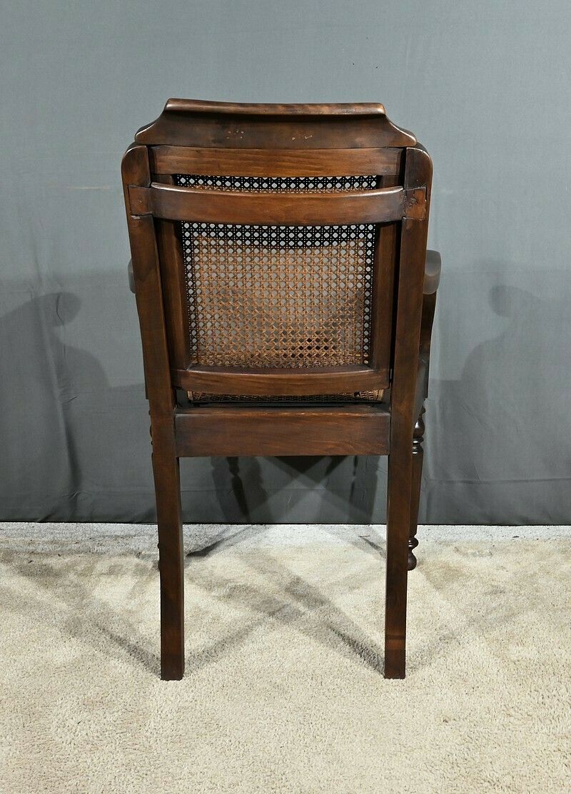 Solid Beech Barber Chair, Louis Philippe Style – Early 20th Century photo buy