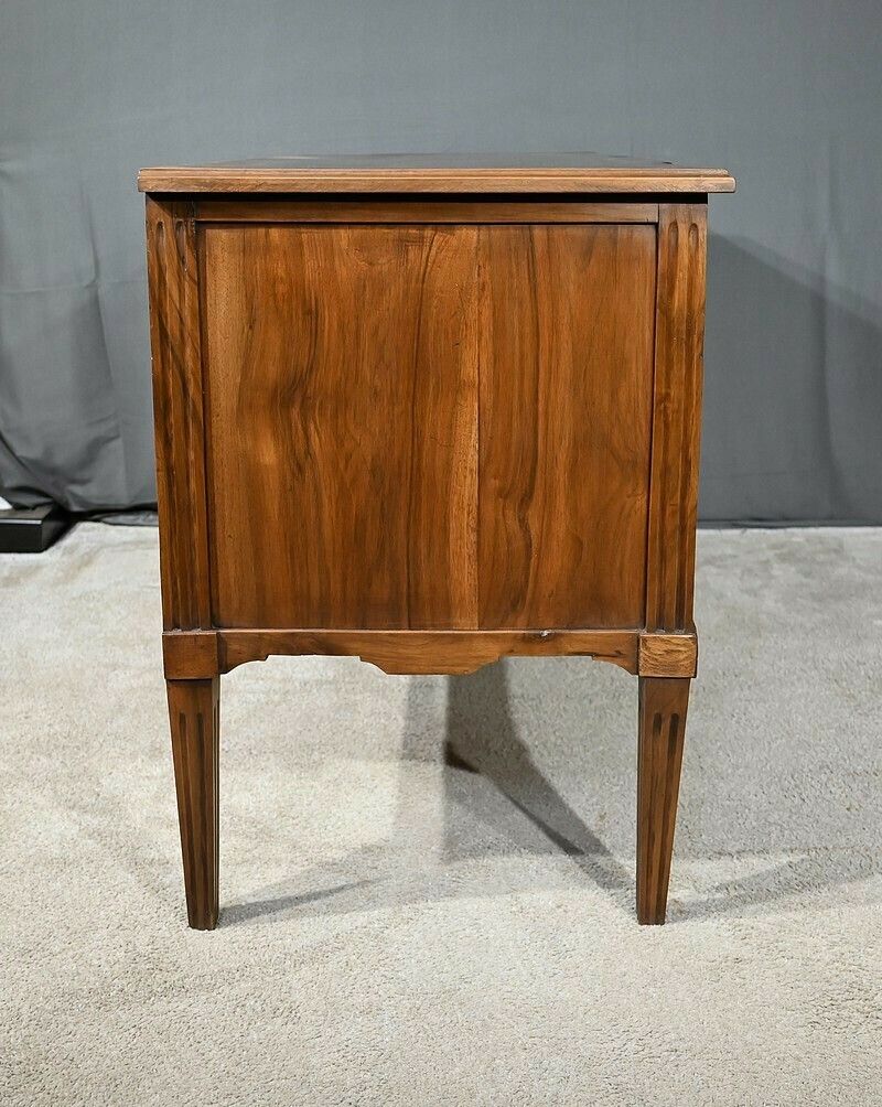 Furniture Sauteuse Chest Of Drawers In Walnut, Louis XVI Period – Late 18th Century photo