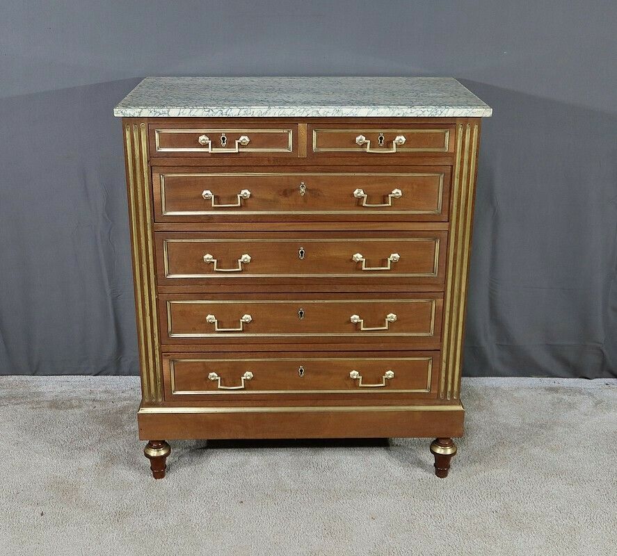 Mahogany Chiffonnière Chest Of Drawers, Louis XVI Style – Mid 20th Century photo buy