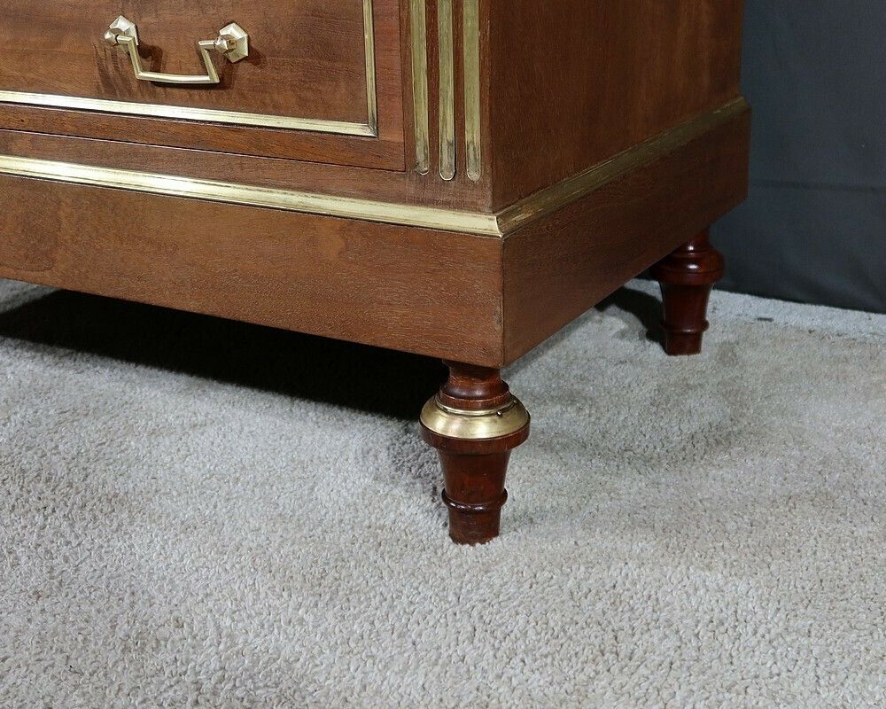 photo for sale Mahogany Chiffonnière Chest Of Drawers, Louis XVI Style – Mid 20th Century