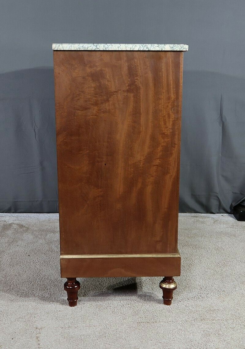 Furniture Mahogany Chiffonnière Chest Of Drawers, Louis XVI Style – Mid 20th Century photo