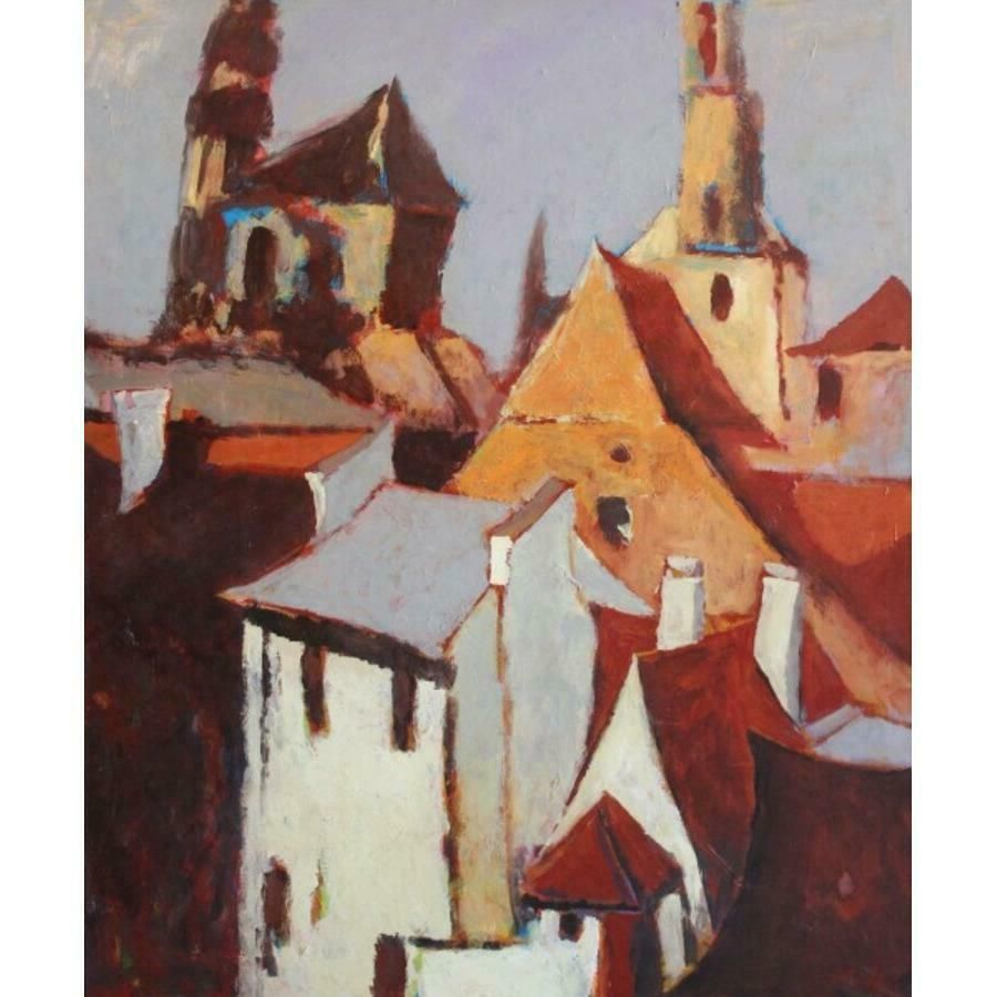 Shamsi Ali Old Town. 2008, Canvas, Acrylic, 100x120 Cm 2008