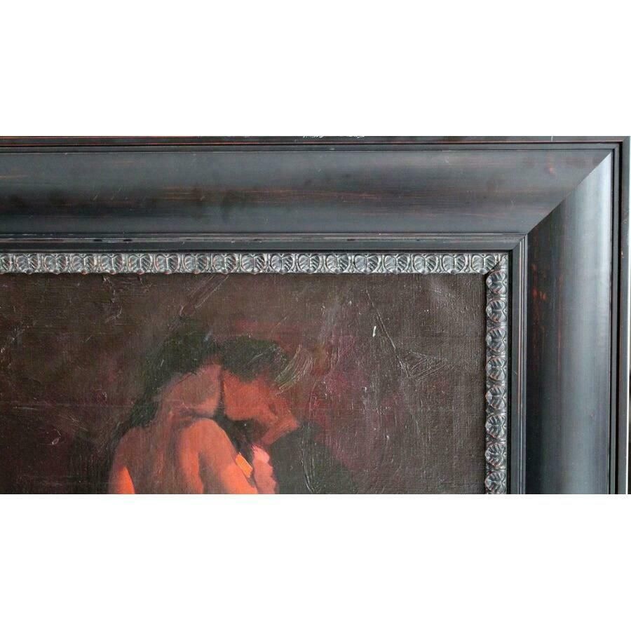 Shamsi Ali The First Kiss. 2008, Canvas, Acrylic, 56x50 Cm photo for sale