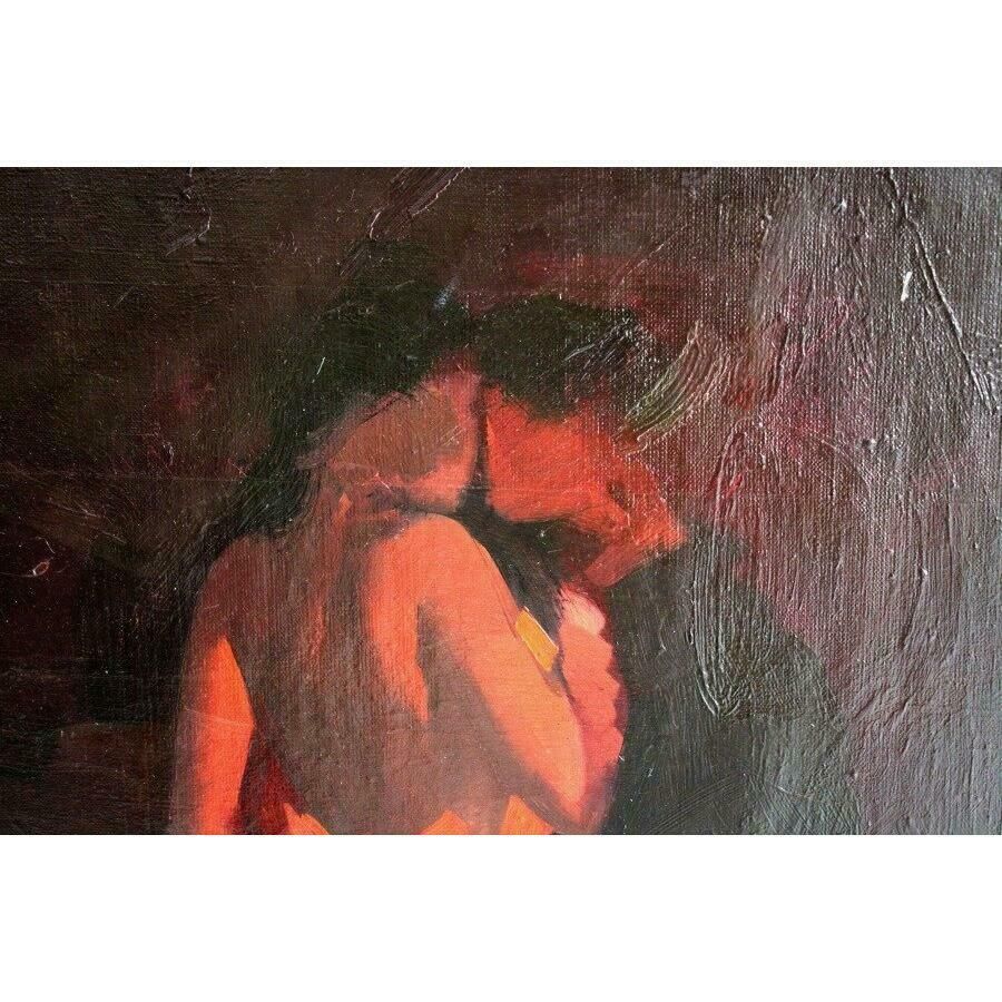 Shamsi Ali The First Kiss. 2008, Canvas, Acrylic, 56x50 Cm photo 1417.0