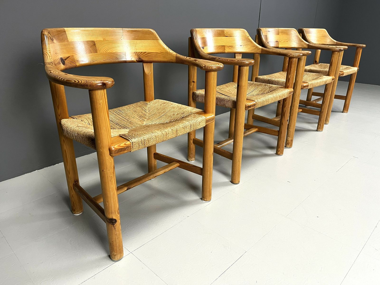 Rainer Daumiller Pine Wood Dining Chairs For Hirtshals Savvaerk   Set Of 4   1970s photo buy