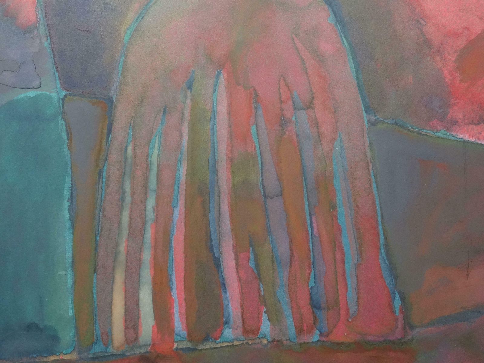 Atis Ievins Carnival. Paper, Wood, Watercolor, 53x75 Cm photo Art
