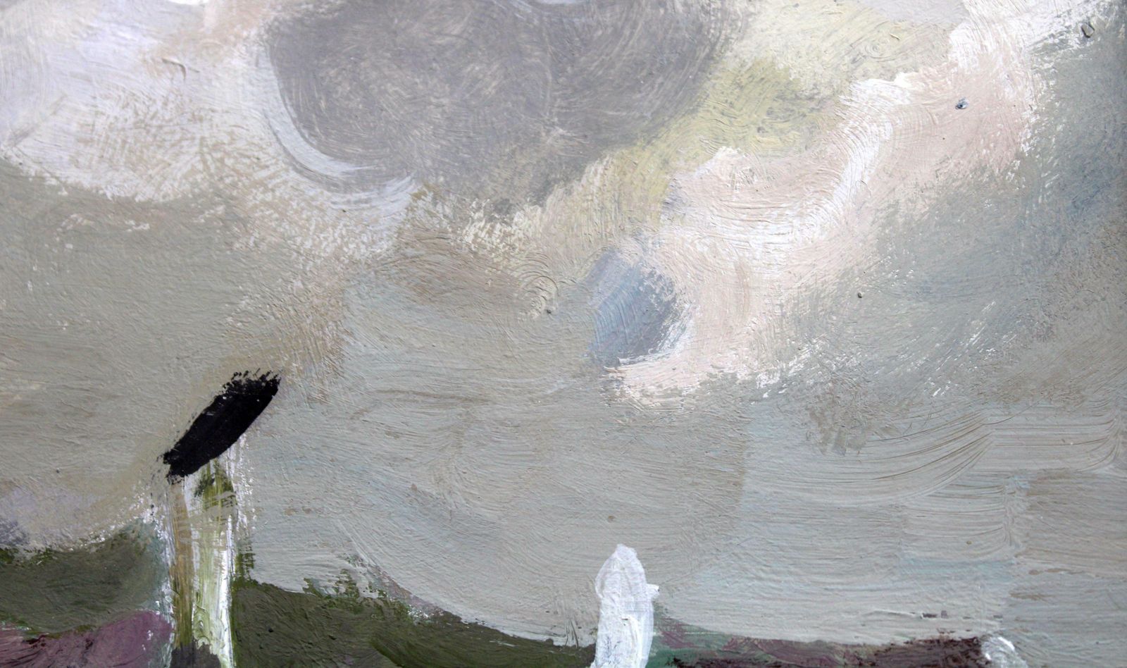 Victor Karnauh Landscape With A Sailboat. Oil On Cardboard, 14x19 Cm photo 387.0