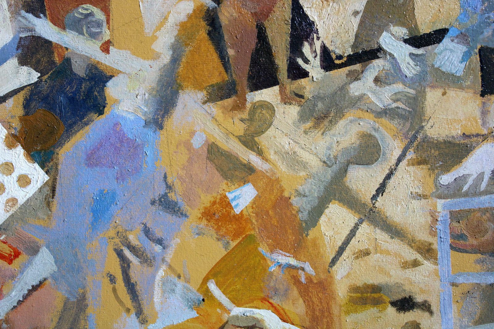 Victor Karnauh Dump. Oil On Canvas, 28. 5 X 43 Cm photo Art