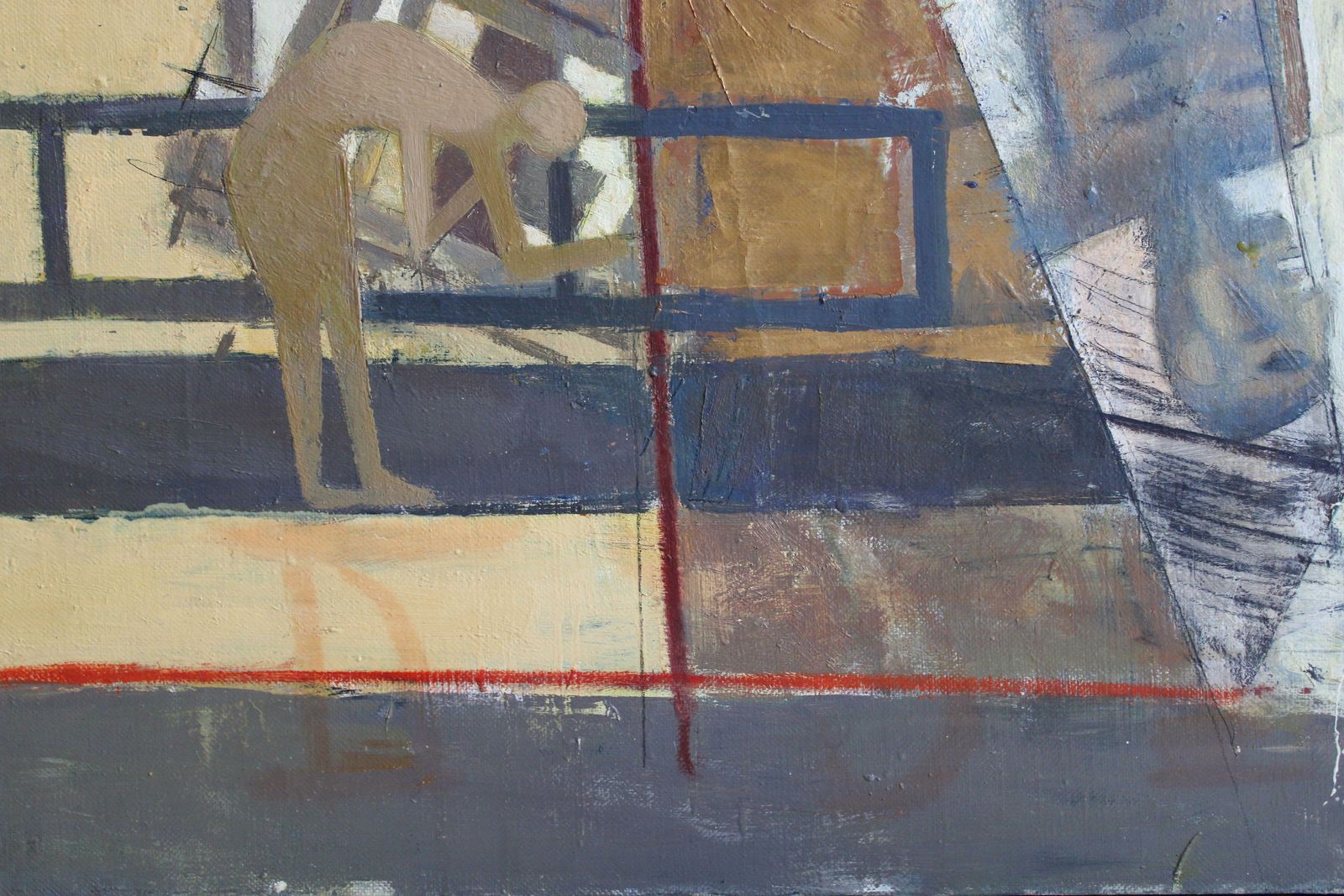 Victor Karnauh Path. Oil On Canvas, 90x110 Cm 1990s photo for sale