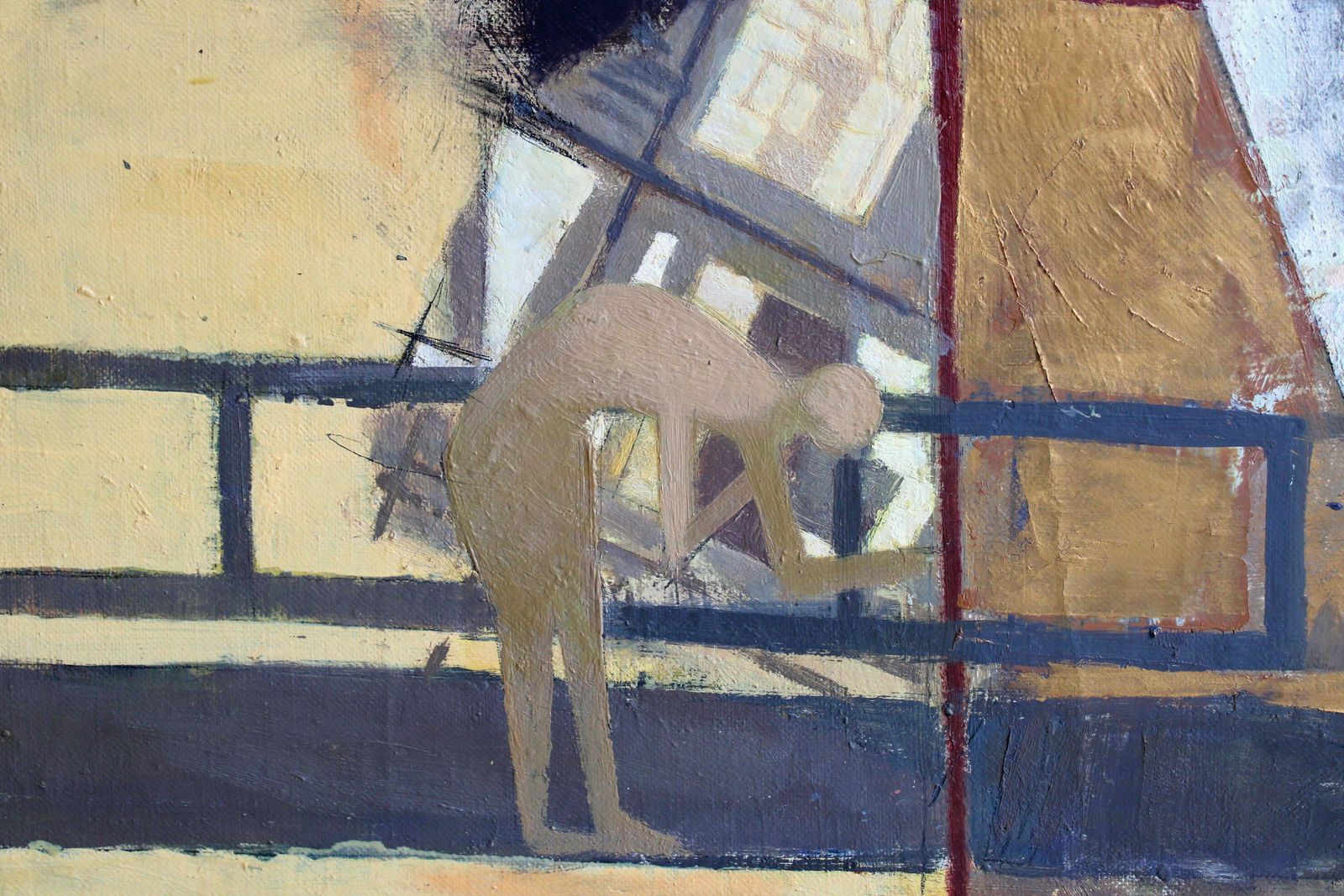 Victor Karnauh Path. Oil On Canvas, 90x110 Cm 1990s photo Art