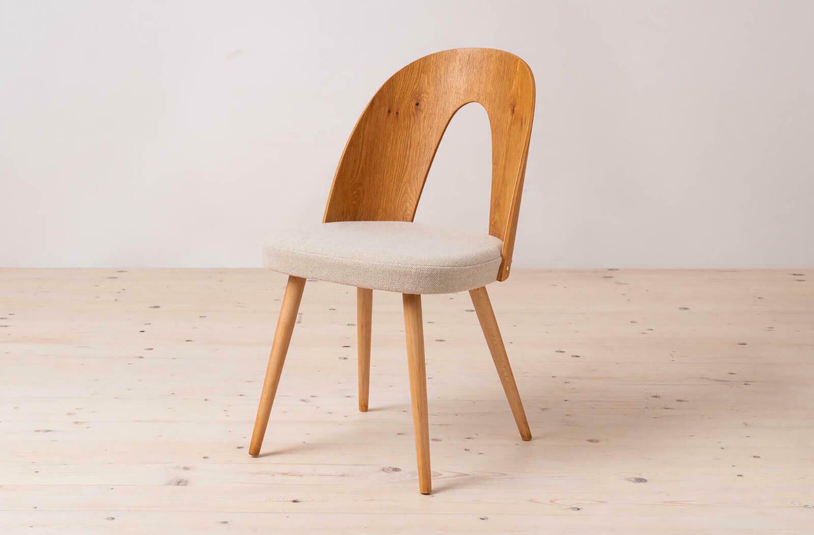 photo for sale Set Of 16 Mid Century Dining Chairs By A.šuman, 1960s, Customizable Upholstery Available