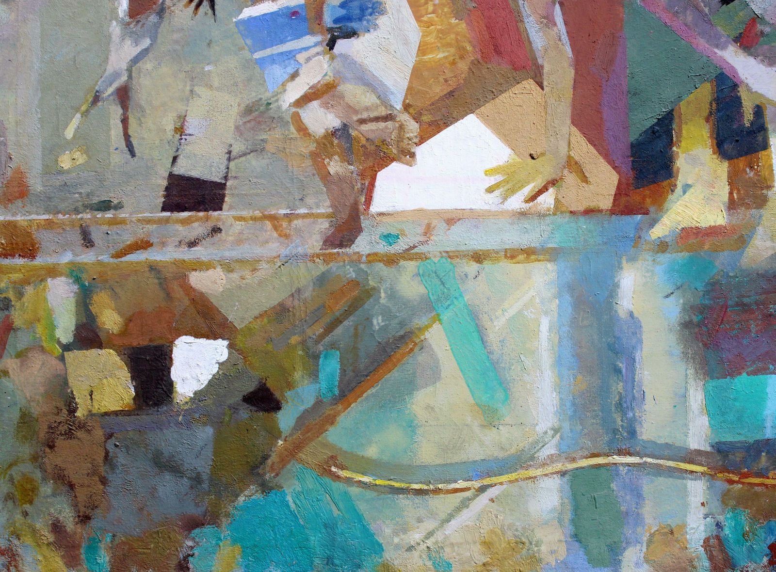 Victor Karnauh Game. Oil On Canvas, 63 X 67 Cm photo Art