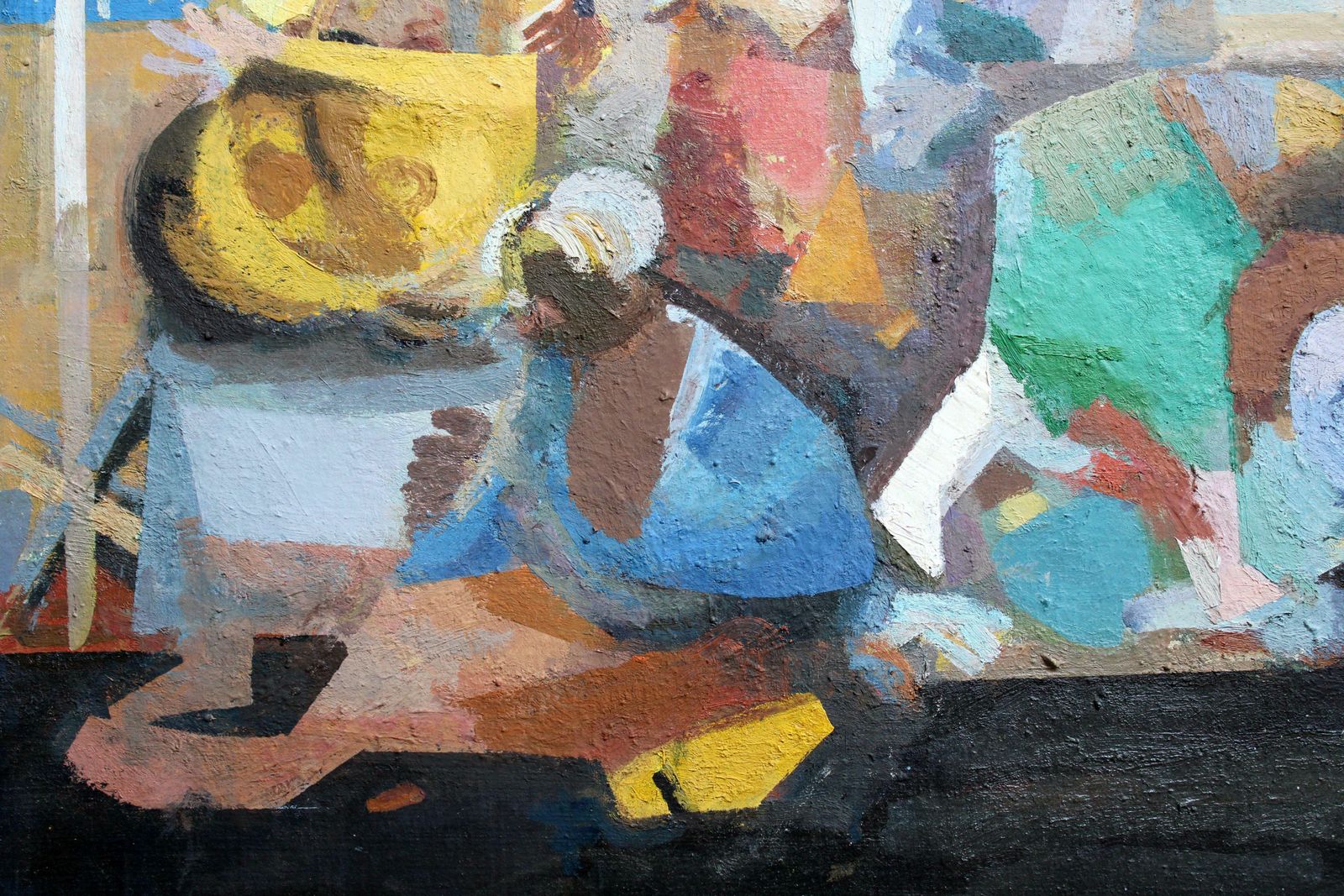 Victor Karnauh Joy. Oil On Cardboard, 47. 5 X 57 Cm 1990s photo 1375.0