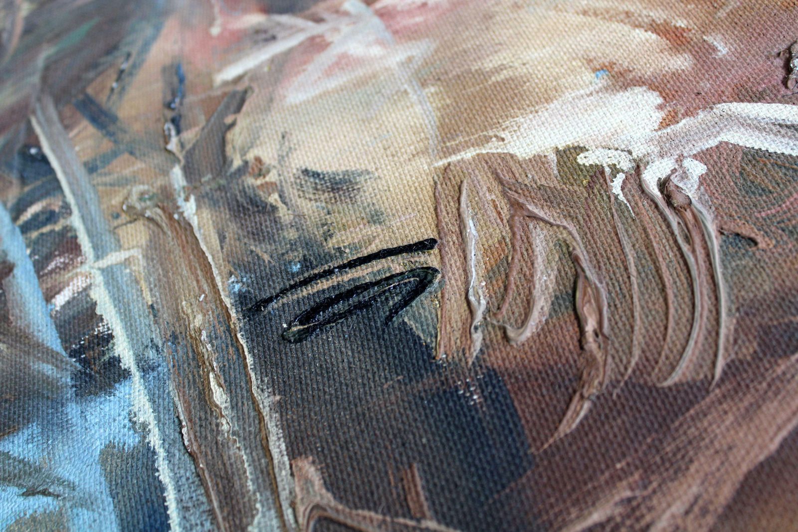 Victor Karnauh Autumn Wind. Cardboard, Oil, 64 X 75 Cm photo for sale