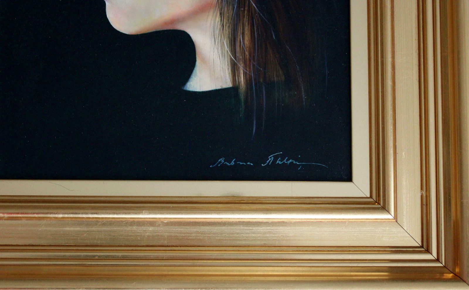 Barbara Abeltina Self Portrait. 2019, Canvas, Oil, 40x30 Cm photo for sale