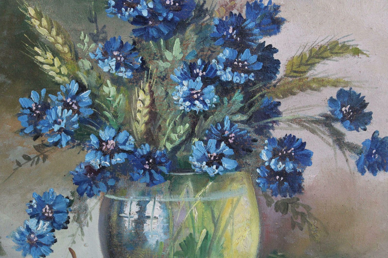 A. Kins Still Life. 20s 30s, Canvas, Oil, 48.5x70 Cm 1920 30s photo Art