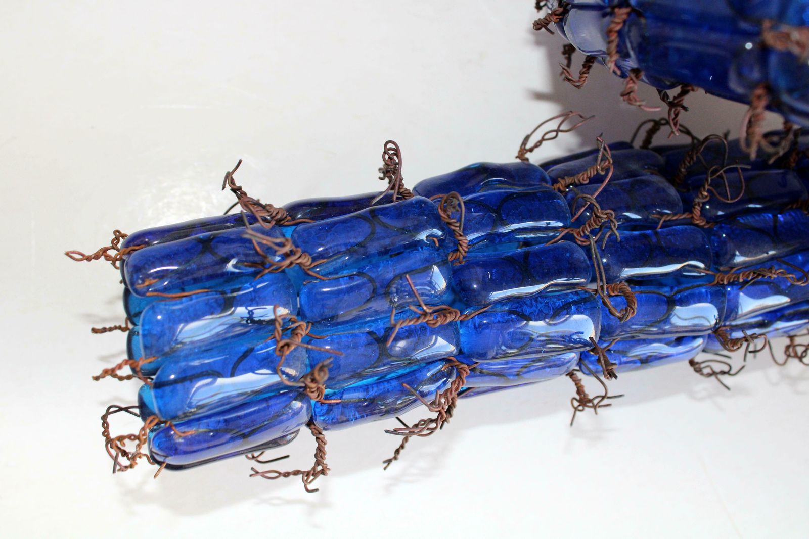 Marta Gibiete Direction Blue   Black. 2006, Glass, Copper, Author Technique 18x56x50 Cm 2006 photo Art