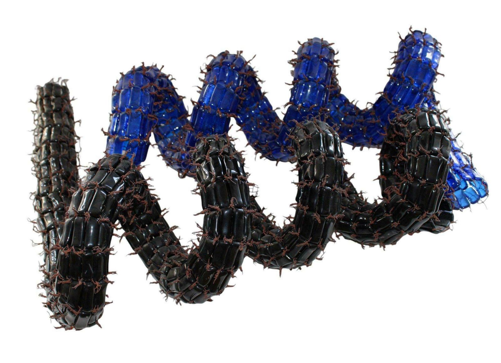 Marta Gibiete Direction Blue   Black. 2006, Glass, Copper, Author Technique 18x56x50 Cm 2006 photo 2061.0