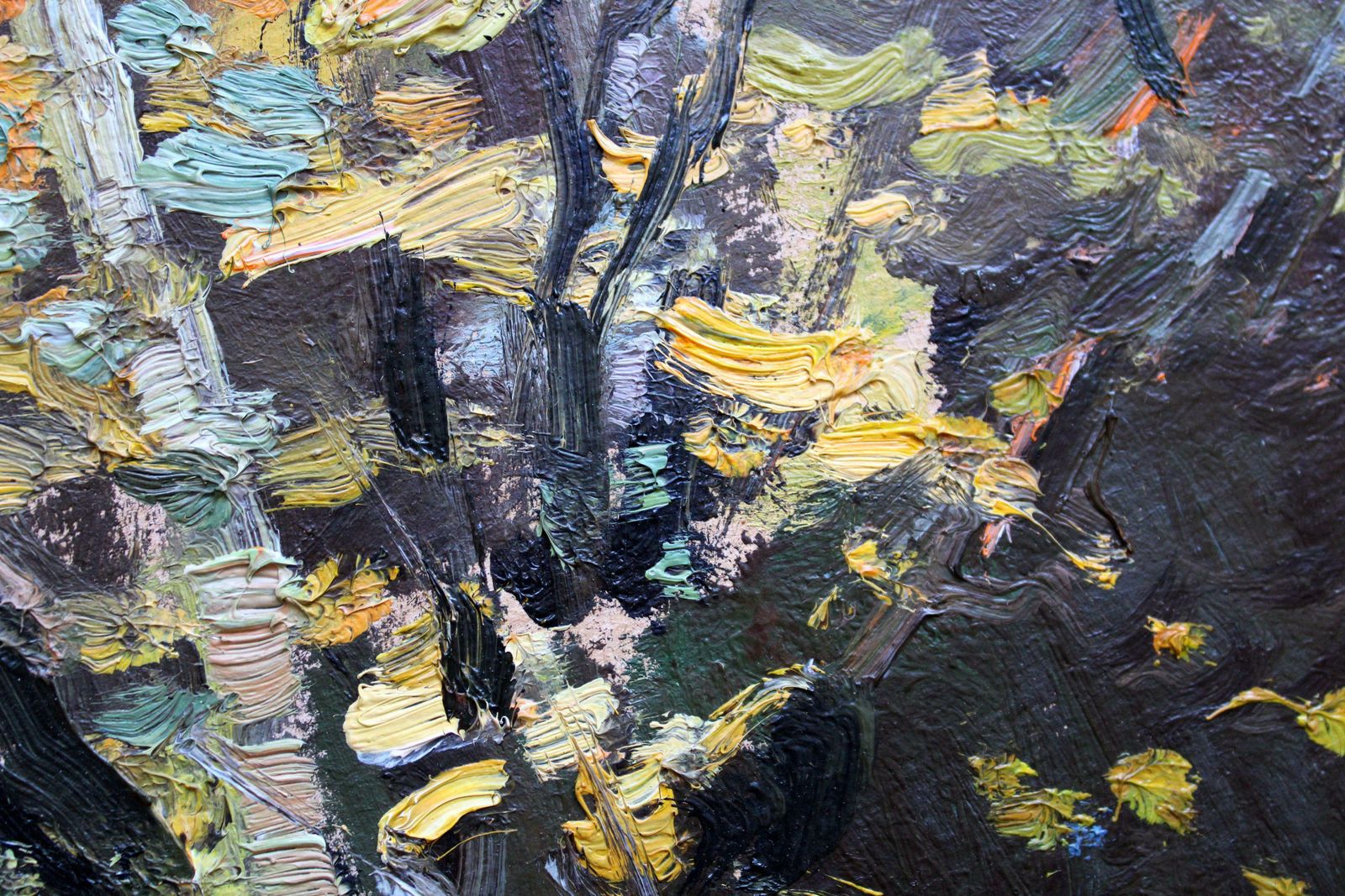 Edgars Vinters River In Autumn. 1984, Cardboard, Oil, 40x50 Cm 1984 photo 825.0