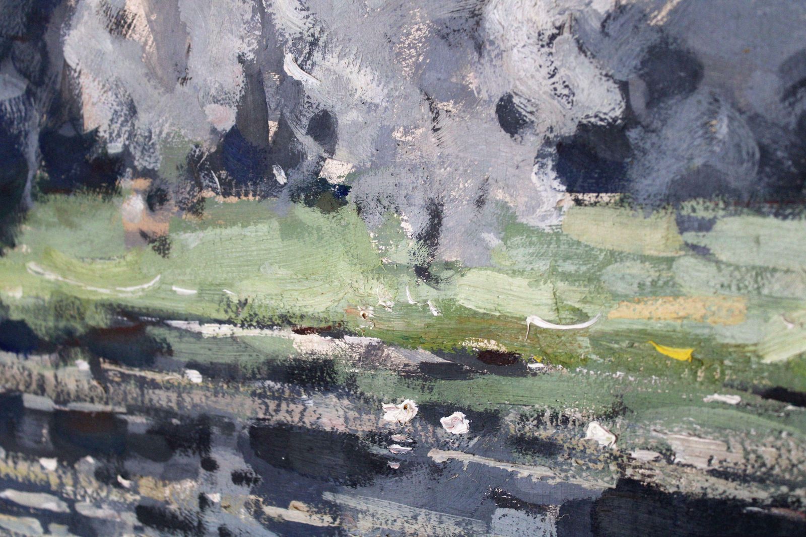 Oto Plader Landscape. 1942, Cardboard, Oil, 50x69.5 Cm photo Art