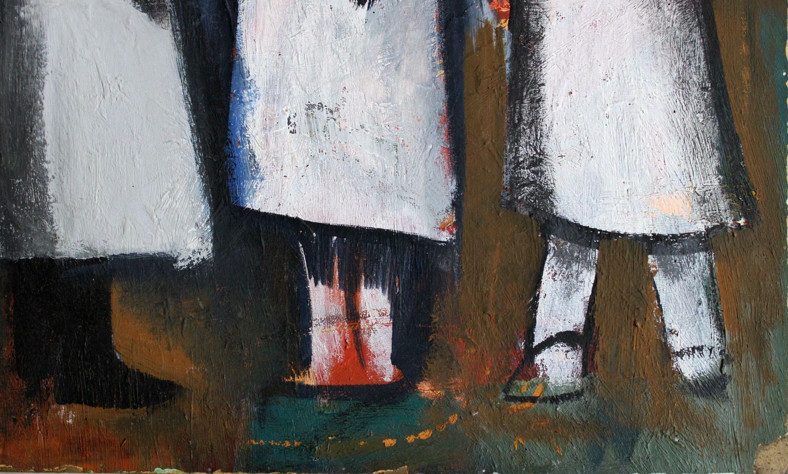 Aleksandr Rodin Birth Of The Lamb. Cardboard, Oil, 65x60 Cm photo Art