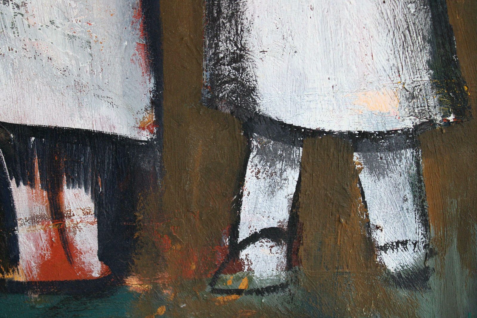 photo furniture Aleksandr Rodin Birth Of The Lamb. Cardboard, Oil, 65x60 Cm