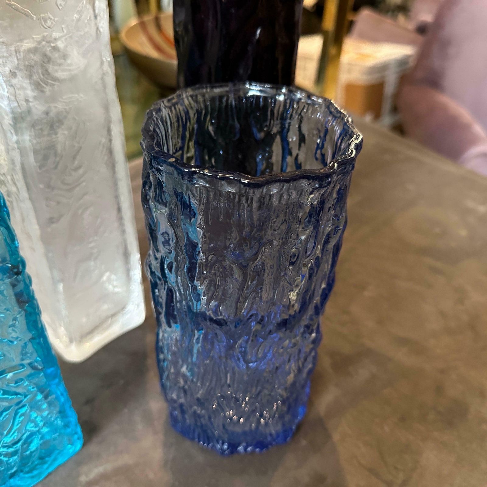 1970s Set Of Four Space Age Glass European Vases photo buy