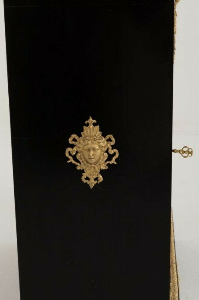 Pair Boulle Pier Cabinet Ebonised Inlay Antique 1850 photo for sale