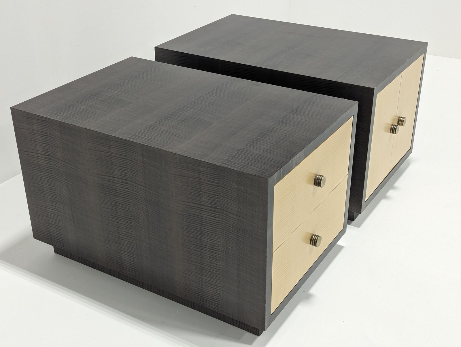 2000.0 Collett Zarzycki Sycamore Side Tables photo