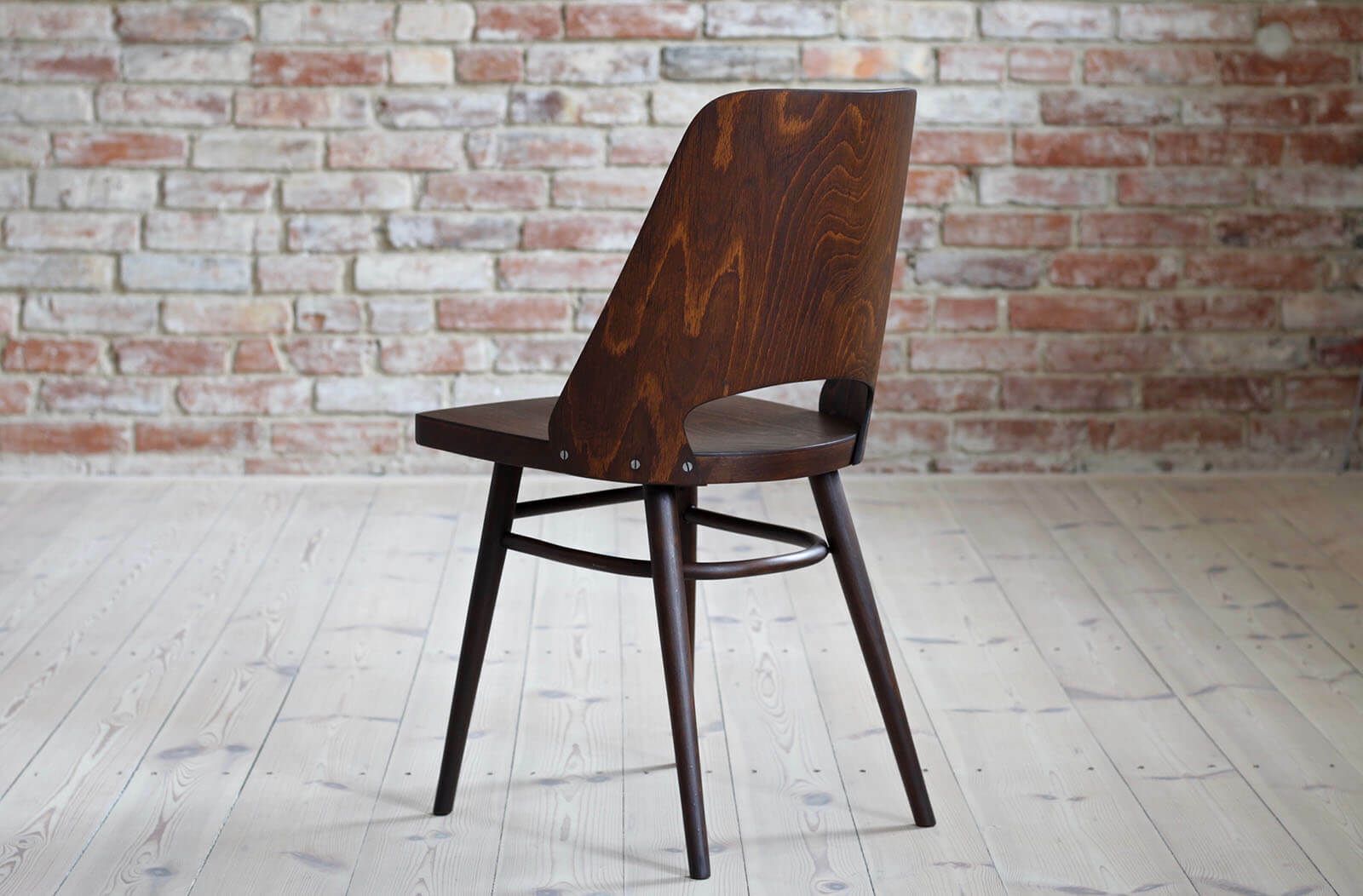Furniture Set Of 8 Dining Chairs By Radomir Hofman For Ton, Model 514, Beech Veneer photo