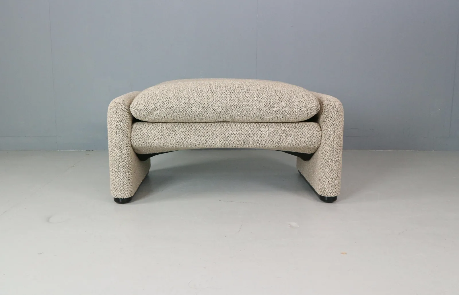 Vico Magistretti "Maralunga" Footstool Re Upholstered For Cassina photo furniture