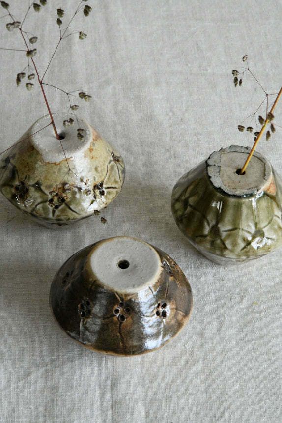 3 Studio Pottery Pots photo vinterior
