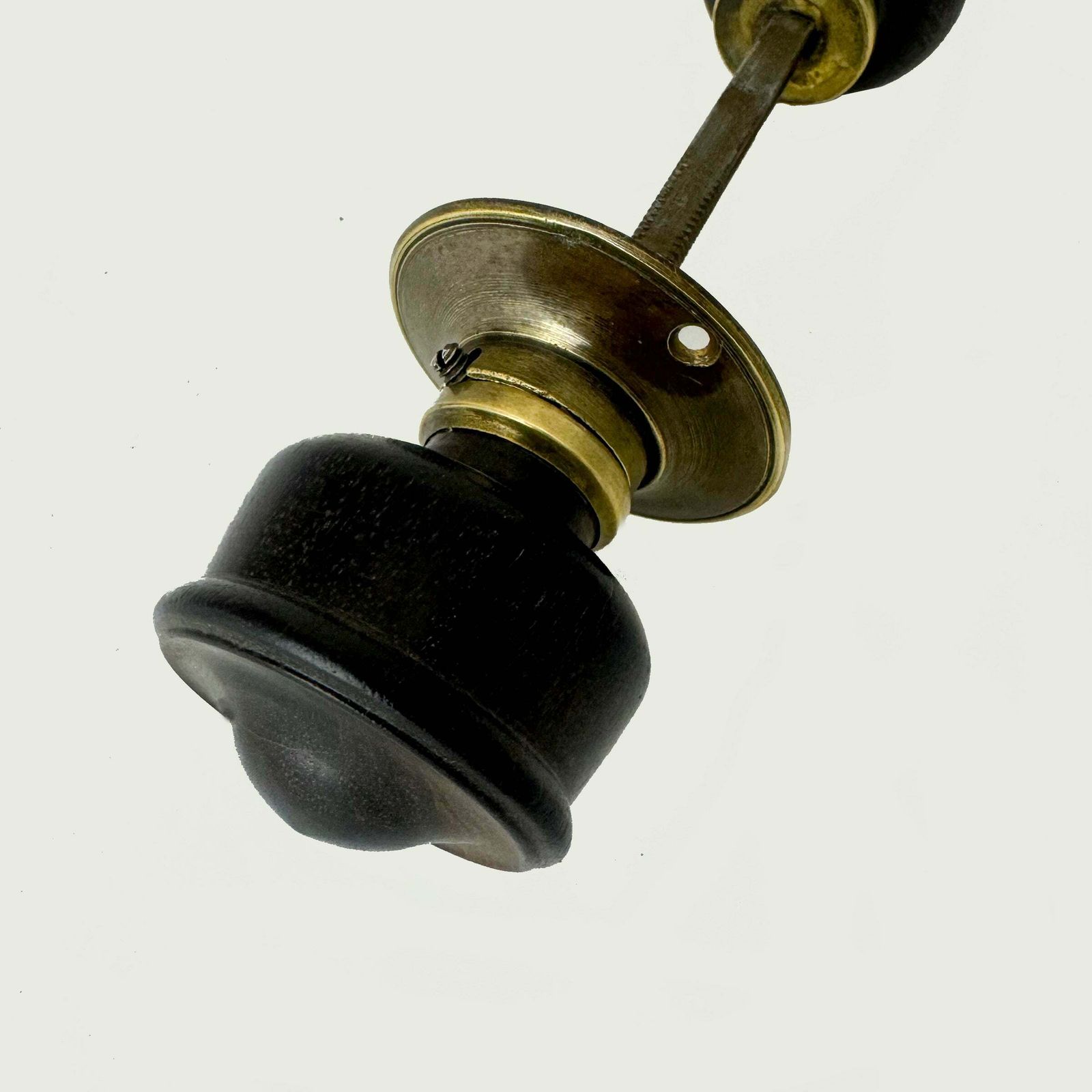 Antique Ebony Rimlock Door Knobs | 5 Pairs Available photo Home Fixtures