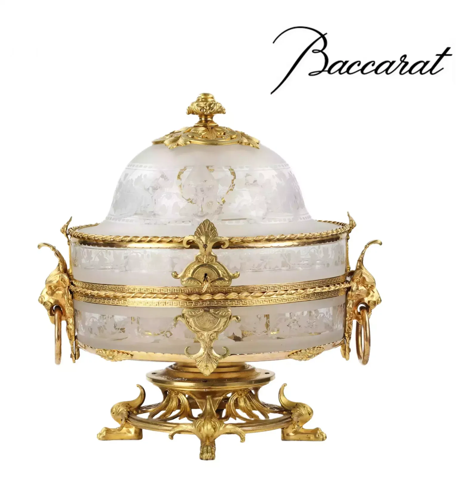 Liquor Bar Made Of Glass And Gilded Bronze From The Belle époque Period. Baccarat. France. 19th Century.