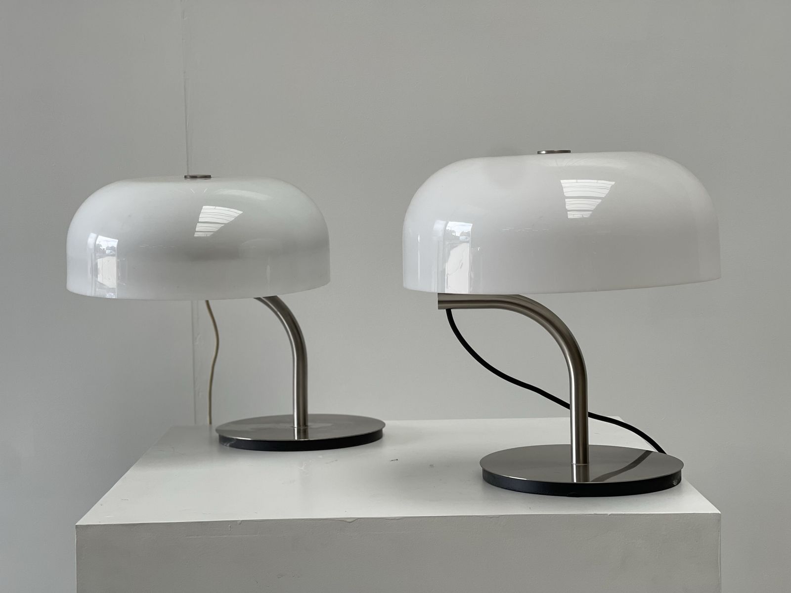 Pair Of Table Lamps By Giotto Stoppino For Valenti, 1980s photo vinterior
