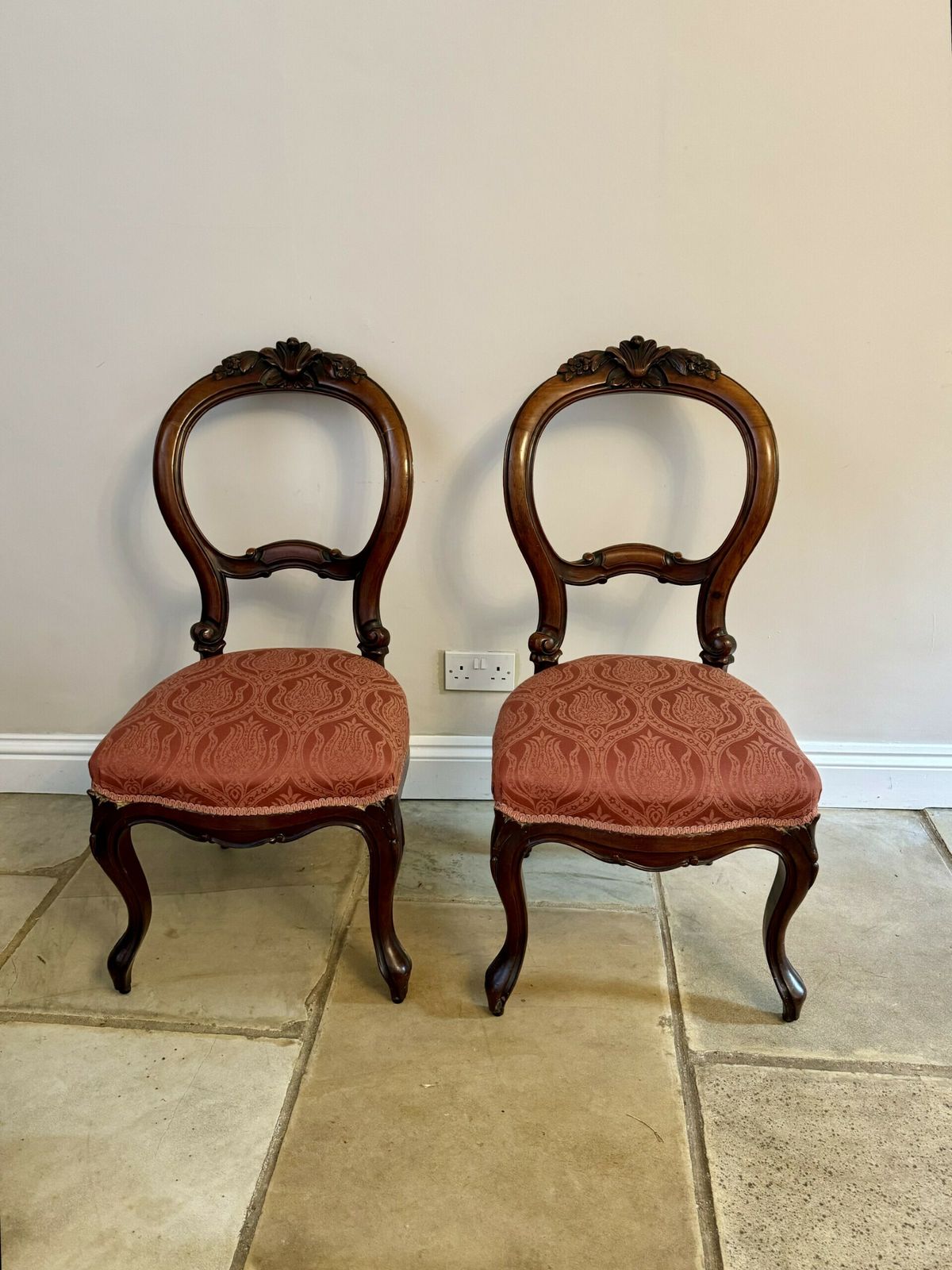 Set Of Six Antique Quality Carved Mahogany Dining Chairs photo furniture