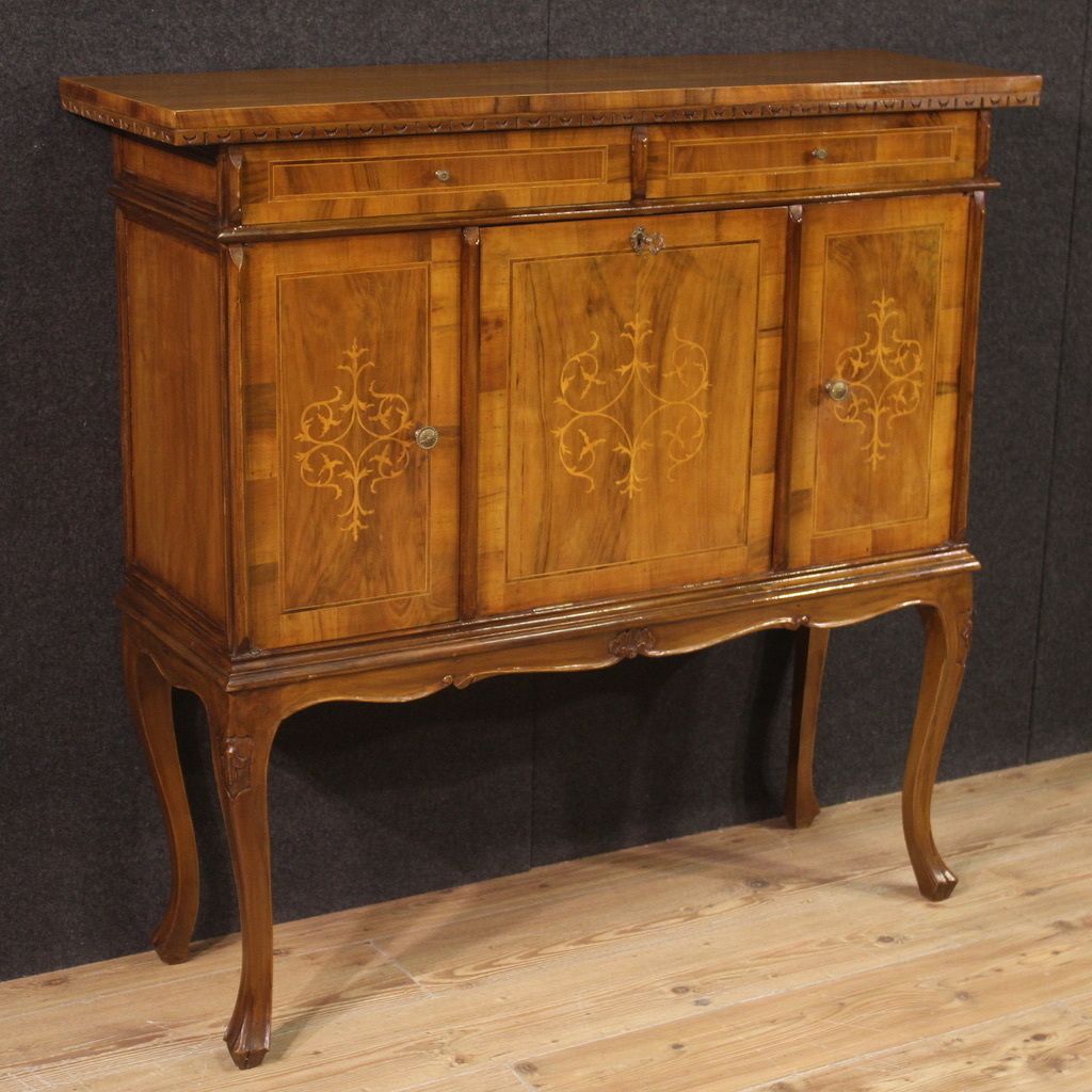 Inlaid Venetian Sideboard From The 20th Century