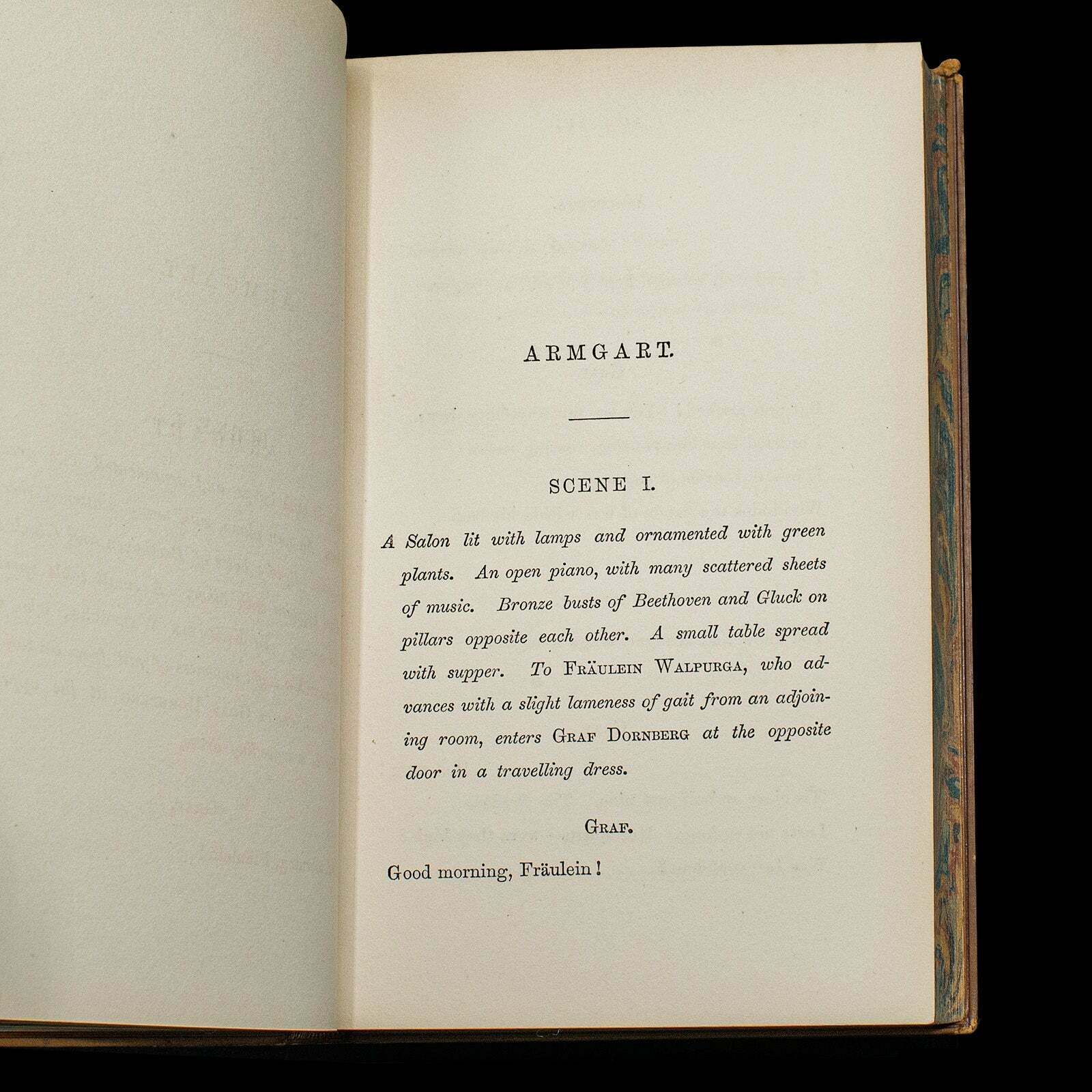 photo furniture Antique Legend Of Jubal, George Eliot, English, Bound, Poetry Book, Victorian
